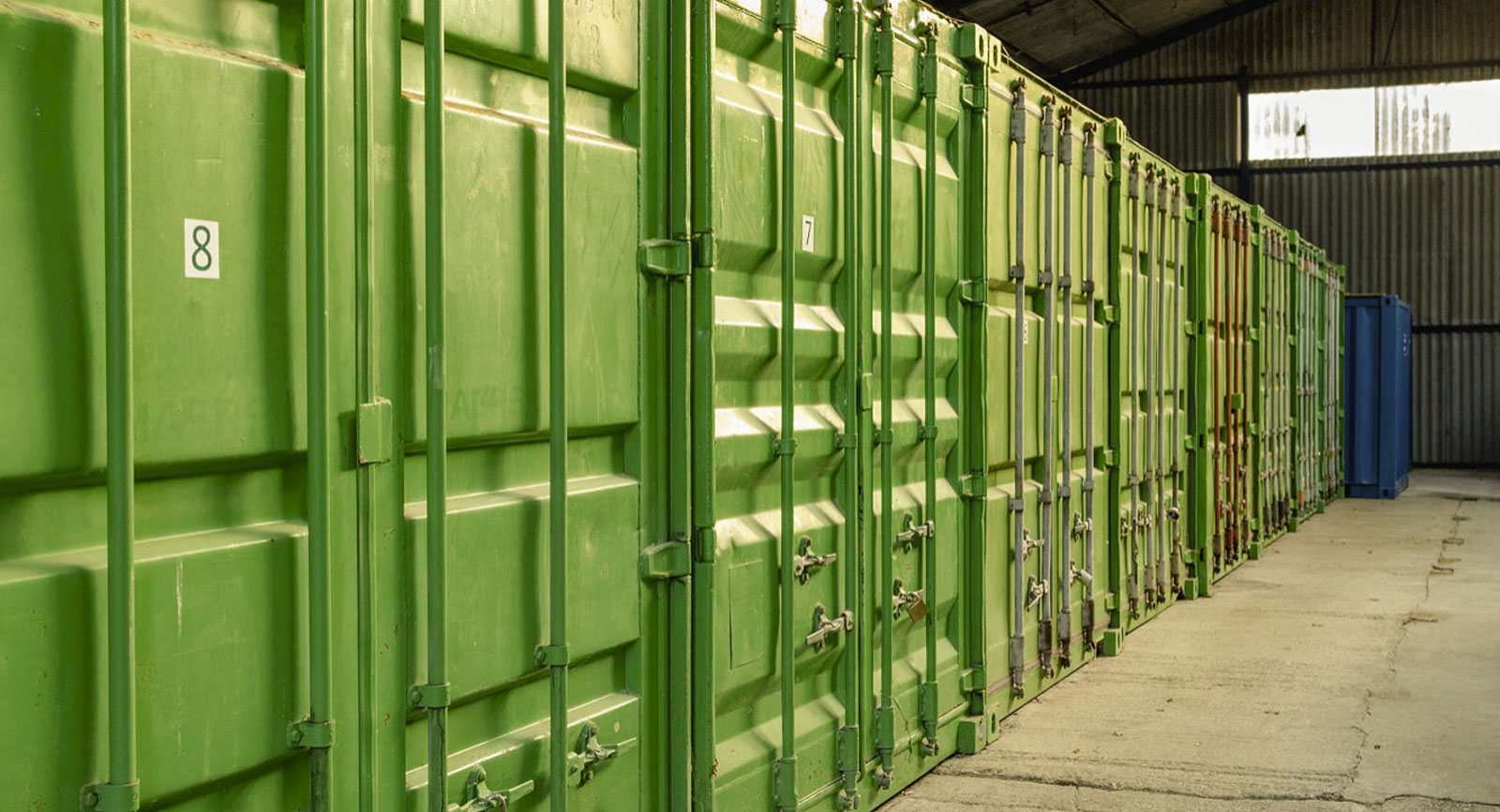 Indoor container storage